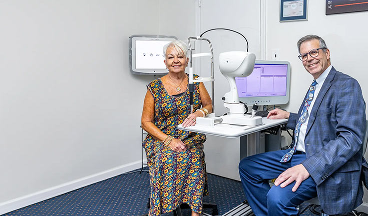 Doctor and Patient Eye Exam